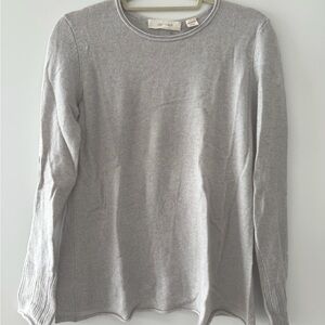 Inhabit 100% cashmere grey crewneck sweater